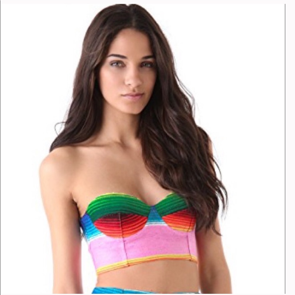 Mara Hoffman Mexican Blanket Bustier